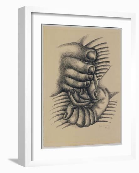 Foot and Hands-null-Framed Giclee Print