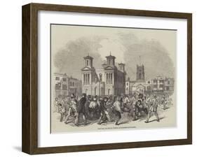 Foot-Ball on Shrove Tuesday, at Kingston-Upon-Thames-null-Framed Giclee Print