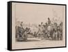 Foot Ball-English School-Framed Stretched Canvas