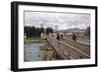 Foot Bridge at Argenteuil, 1872-Alfred Sisley-Framed Giclee Print
