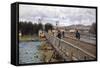 Foot Bridge at Argenteuil, 1872-Alfred Sisley-Framed Stretched Canvas