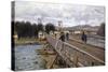 Foot Bridge at Argenteuil, 1872-Alfred Sisley-Stretched Canvas