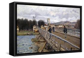 Foot Bridge at Argenteuil, 1872-Alfred Sisley-Framed Stretched Canvas