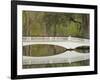 Foot Bridge with Azaleas and Spanish Moss, Magnolia Plantation, Charleston, South Carolina, USA-Corey Hilz-Framed Photographic Print