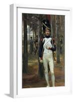 Foot Grenadier of the Imperial Guard-Edouard Detaille-Framed Art Print