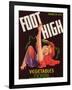 Foot High Vegetable Label - Firebaugh, CA-Lantern Press-Framed Art Print