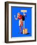 Foot-Loose Pin-Up 1944-Gil Elvgren-Framed Art Print