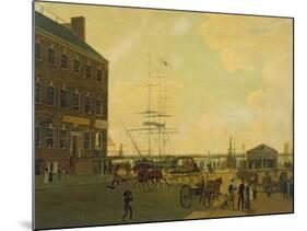 Foot of Cortlandt Street, New York City, C.1818-49-null-Mounted Giclee Print