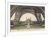 Foot of Eiffel Tower, Paris-null-Framed Premium Giclee Print