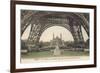 Foot of Eiffel Tower, Paris-null-Framed Premium Giclee Print