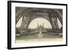 Foot of Eiffel Tower, Paris-null-Framed Art Print