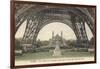 Foot of Eiffel Tower, Paris-null-Framed Art Print