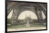 Foot of Eiffel Tower, Paris-null-Framed Art Print