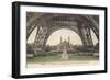 Foot of Eiffel Tower, Paris-null-Framed Art Print