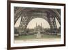 Foot of Eiffel Tower, Paris-null-Framed Art Print