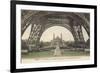 Foot of Eiffel Tower, Paris-null-Framed Art Print