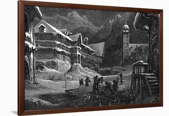 Foot of Mont Blanc-null-Framed Art Print