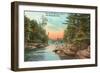 Foot of the Narrows, Wisconsin Dells-null-Framed Art Print