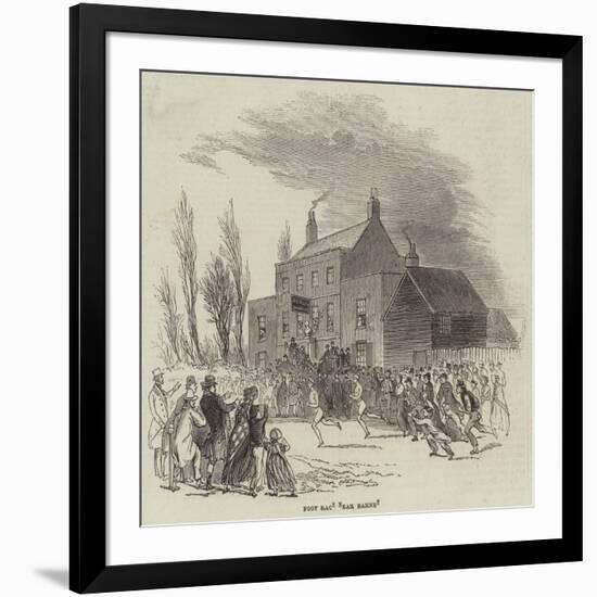 Foot Race Near Barnet-null-Framed Giclee Print