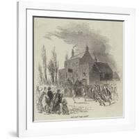 Foot Race Near Barnet-null-Framed Giclee Print