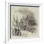 Foot Race Near Barnet-null-Framed Giclee Print