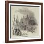 Foot Race Near Barnet-null-Framed Giclee Print