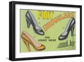 Foot Snugglers Women's Shoes-Found Image Press-Framed Giclee Print