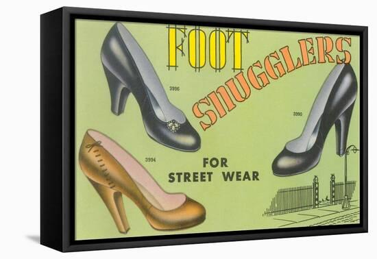 Foot Snugglers Women's Shoes-Found Image Press-Framed Stretched Canvas