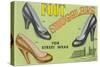 Foot Snugglers Women's Shoes-Found Image Press-Stretched Canvas