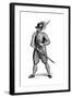 Foot Soldier Carrying an Harquebus, 1590-Cesare Vecellio-Framed Giclee Print