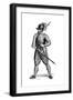 Foot Soldier Carrying an Harquebus, 1590-Cesare Vecellio-Framed Giclee Print