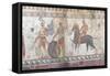 Foot Soldiers and Cavalry, Tomb Painting from Paestum-null-Framed Stretched Canvas