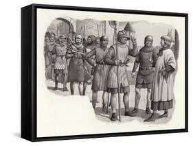 Foot Soldiers from the 14th Century-Pat Nicolle-Framed Stretched Canvas