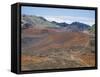 Foot Trail Through Haleakala Volcano Crater Winds Between Red Cinder Cones, Maui, Hawaiian Islands-Tony Waltham-Framed Stretched Canvas