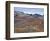 Foot Trail Through Haleakala Volcano Crater Winds Between Red Cinder Cones, Maui, Hawaiian Islands-Tony Waltham-Framed Photographic Print