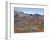 Foot Trail Through Haleakala Volcano Crater Winds Between Red Cinder Cones, Maui, Hawaiian Islands-Tony Waltham-Framed Photographic Print