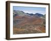 Foot Trail Through Haleakala Volcano Crater Winds Between Red Cinder Cones, Maui, Hawaiian Islands-Tony Waltham-Framed Photographic Print