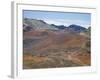 Foot Trail Through Haleakala Volcano Crater Winds Between Red Cinder Cones, Maui, Hawaiian Islands-Tony Waltham-Framed Photographic Print