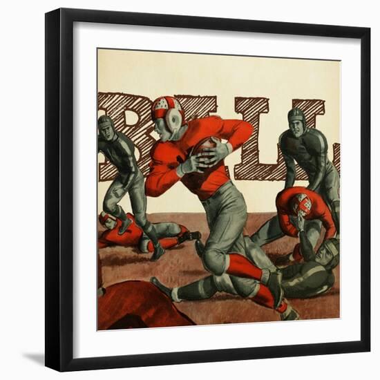 Football 6-null-Framed Giclee Print