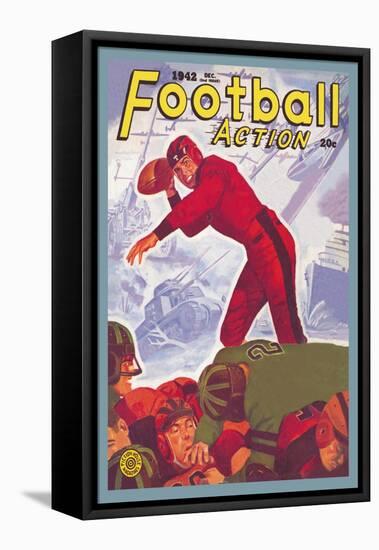 Football Action-null-Framed Stretched Canvas