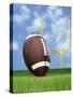 Football and field goal-Gaetano-Stretched Canvas