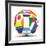 Football and Flags Representing All Countries Participating in Football World Cup in Brazil in 2014-paul prescott-Framed Art Print