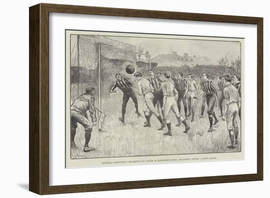 Football Association Challenge Cup Match at Kennington Oval, Blackburn Rovers V Notts County-William Douglas Almond-Framed Giclee Print