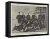 Football at Gibraltar-null-Framed Stretched Canvas