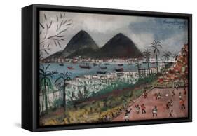 Football at Rio de Janeiro-English School-Framed Stretched Canvas