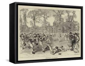 Football at Rugby-null-Framed Stretched Canvas
