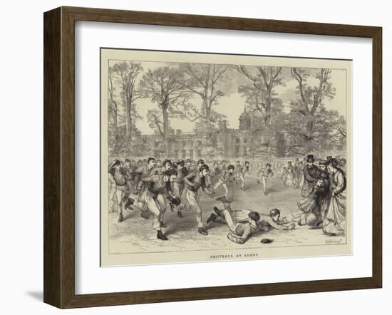 Football at Rugby-null-Framed Giclee Print