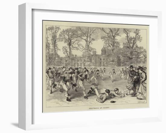 Football at Rugby-null-Framed Giclee Print