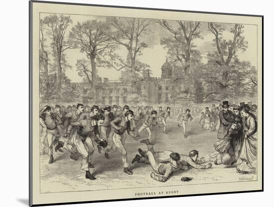 Football at Rugby-null-Mounted Giclee Print