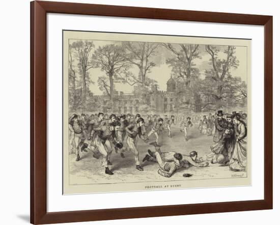 Football at Rugby-null-Framed Giclee Print